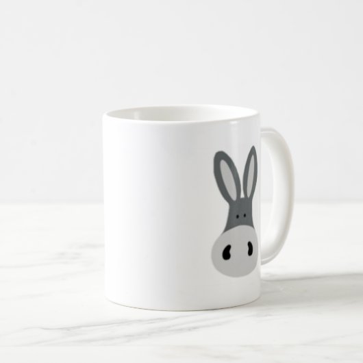 Kawaii Charlie die Esel-Tasse Kaffeetasse (VorderseiteRechts)