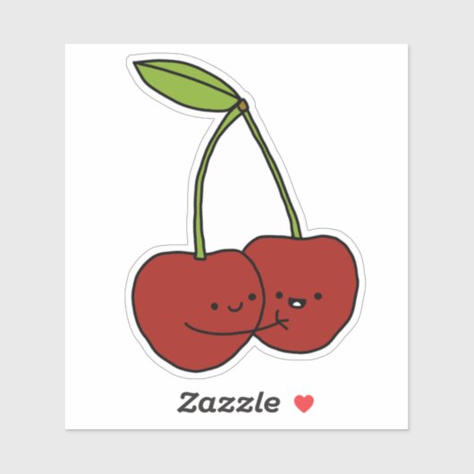 Kawaii Cherries Aufkleber (Blatt)