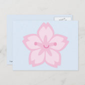 Kawaii Cherry Blossom Blume Postkarte (Vorne/Hinten)