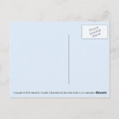 Kawaii Cherry Blossom Blume Postkarte (Rückseite)