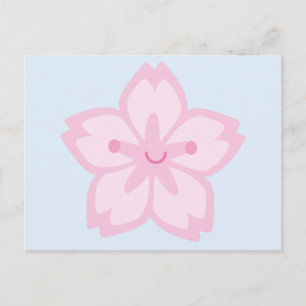 Kawaii Cherry Blossom Blume Postkarte