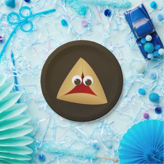 Kawaii Cherry Hamentashen Pappteller (Party)