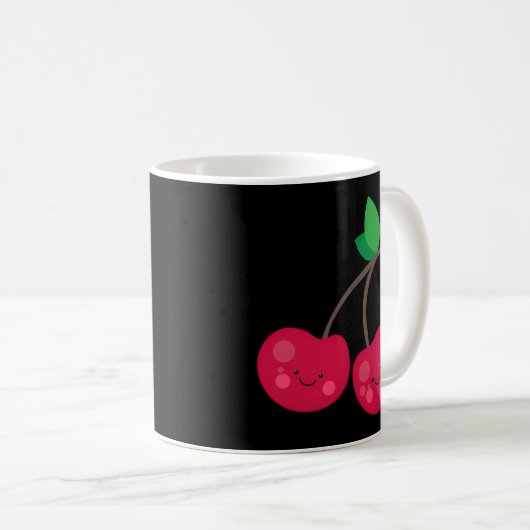 Kawaii Cherry Kaffeetasse (VorderseiteRechts)
