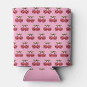 Kawaii Cherry - Niedliches Obst mit mildem Gesicht Dosenkühler (Rückseite)