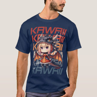 Kawaii Chibi Anime-Drachenfamilie T-Shirt