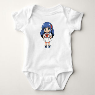 Kawaii Chibi Charakter Bodysuit Baby Strampler
