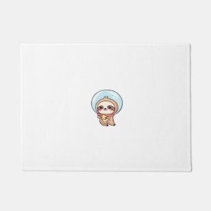 Kawaii Chibi Faultier Astronaut � Cute Weltraum Fa Fußmatte