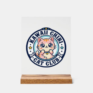 Kawaii Chibi Katze Katzenmutter Geschenkidee - Kaw Acrylschild