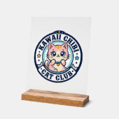 Kawaii Chibi Katze Katzenmutter Geschenkidee - Kaw Acrylschild (Winkel)