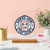 Kawaii Chibi Katze Katzenmutter Geschenkidee - Kaw Acrylschild (Hochzeit)