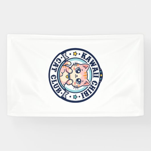 Kawaii Chibi Katze Katzenmutter Geschenkidee - Kaw Banner (Horizontal)