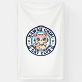 Kawaii Chibi Katze Katzenmutter Geschenkidee - Kaw Banner (Vertikal)