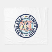 Kawaii Chibi Katze Katzenmutter Geschenkidee - Kaw Fleecedecke (Vorderseite (Horizontal))