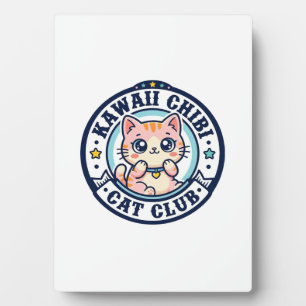 Kawaii Chibi Katze Katzenmutter Geschenkidee - Kaw Fotoplatte