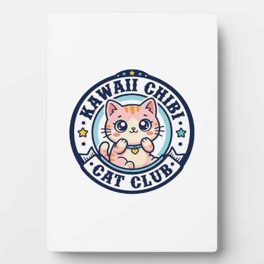 Kawaii Chibi Katze Katzenmutter Geschenkidee - Kaw Fotoplatte (Vorderseite)