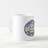 Kawaii Chibi Katze Katzenmutter Geschenkidee - Kaw Kaffeetasse (Vorderseite Links)