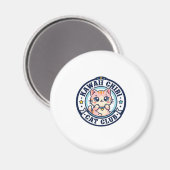Kawaii Chibi Katze Katzenmutter Geschenkidee - Kaw Magnet (Vorderseite/Rückseite)