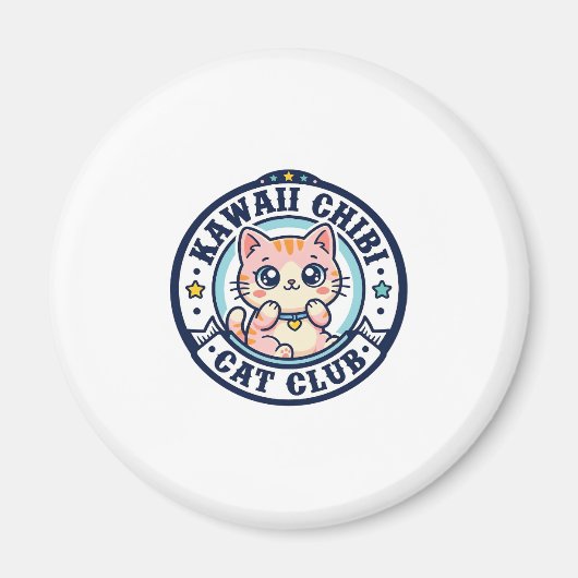 Kawaii Chibi Katze Katzenmutter Geschenkidee - Kaw Magnet (Vorne)
