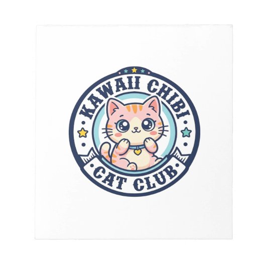 Kawaii Chibi Katze Katzenmutter Geschenkidee - Kaw Notizblock (Vorderseite)