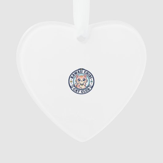 Kawaii Chibi Katze Katzenmutter Geschenkidee - Kaw Ornament (Vorderseite)