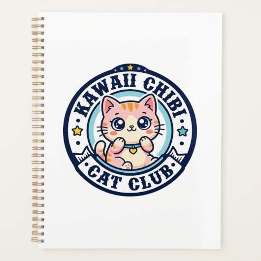 Kawaii Chibi Katze Katzenmutter Geschenkidee - Kaw Planer (Vorderseite)