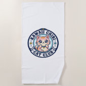 Kawaii Chibi Katze Katzenmutter Geschenkidee - Kaw Strandtuch (Vorderseite)