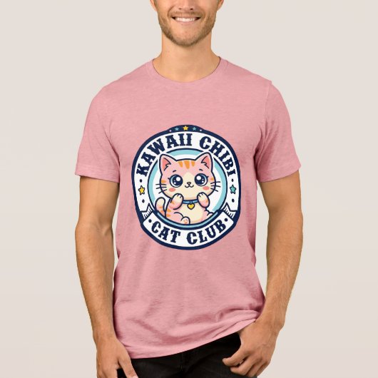 Kawaii Chibi Katze Katzenmutter Geschenkidee - Kaw Tri-Blend Shirt (Vorderseite)