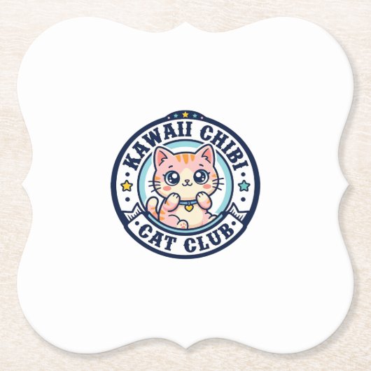 Kawaii Chibi Katze Katzenmutter Geschenkidee - Kaw Untersetzer (Vorderseite)