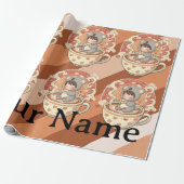 Kawaii Chibi Koala Adventure Gift Wrapping Paper Geschenkpapier (Ungerollt)