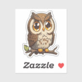 Kawaii Chibi Niedlich Owl Sticker (Blatt)