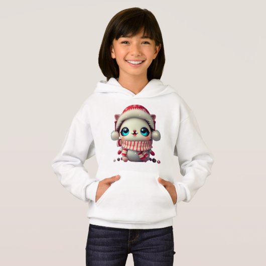 Kawaii chibi Noë l, Niedlich chibi, mignonne Hoodie (Vorne ganz)