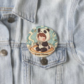 Kawaii Chibi Panda Button Pin Badge (Beispiel)