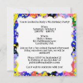 Kawaii Chibi Party Mascot Einladung (Rückseite)