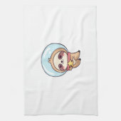 Kawaii Chibi Sloth Astronaut � Cute Space Sloth Ca Geschirrtuch (Vertikal)