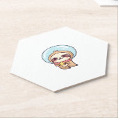 Kawaii Chibi Sloth Astronaut � Niedlich Space Slot Untersetzer (angewinkelt)
