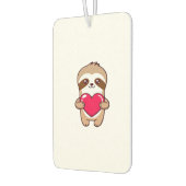 Kawaii Chibi Sloth Hugging Heart � Cute Adorable S Autolufterfrischer (Links)
