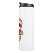 Kawaii Chibi Sloth Hugging Heart � Cute Adorable S Thermosbecher (Nach rechts gedreht)