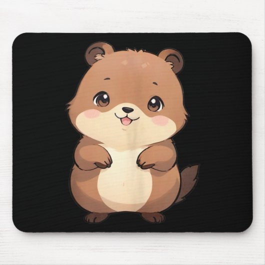 Kawaii Chibi Waldmurmeltier - Panfurware Llc Tank Mousepad (Vorne)