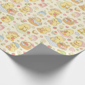 Kawaii Chicken Picnic Pattern Wrapping Paper Geschenkpapier (Ecke)
