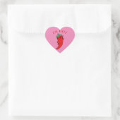 Kawaii Chili Pepper Diva Custom Herz-Aufkleber (Tasche)