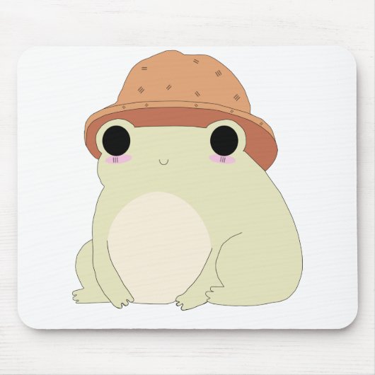 Kawaii Chilling Frog-Geschenk Mousepad (Vorne)