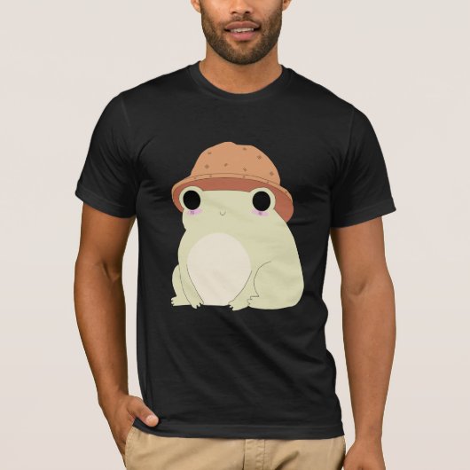 Kawaii Chilling Frog-Geschenk T-Shirt (Vorderseite)