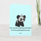 Kawaii China-Puppen-Panda-Karte Karte (Rückseite)