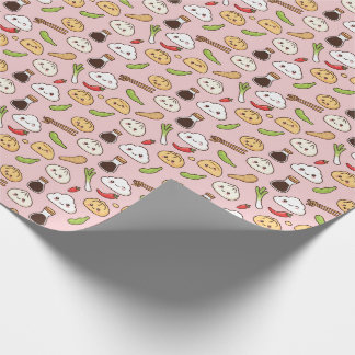 Kawaii-Chinesisches-Essen-Themen-Geschenkpapier Geschenkpapier