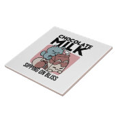 Kawaii Chocolate Milk Cat – Cozy Drink & Cuteness Fliese (Seite)