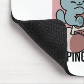 Kawaii Chocolate Milk Cat – Cozy Drink & Cuteness  Mousepad (Ecke)