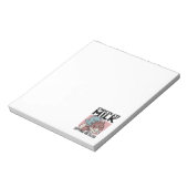 Kawaii Chocolate Milk Cat – Cozy Drink & Cuteness  Notizblock (Rotiert)