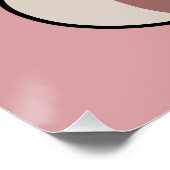 Kawaii Chocolate Milk Cat – Cozy Drink & Cuteness  Poster (Ecke)