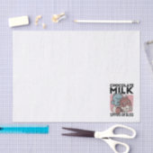 Kawaii Chocolate Milk Cat – Cozy Drink & Cuteness  Seidenpapier (Handwerk)