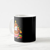 Kawaii Christmas Cat Ramen Christmas Tree Holiday Kaffeetasse (Vorderseite Links)